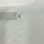 Enza Costa White Linen Blend Crew Neck Short Sleeve T Shirt Top Womens XS Photo 2