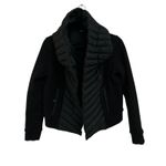 Kit & Ace Black Ella Wrap Cashmere Down Quilted Convertible Collar Jacket Coat Size 4 Photo 3