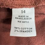 Ophelia Roe  Women’s Rust Denim Twill Jeans Pants Flared Leg Size 14 Photo 3