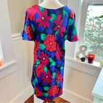 Barbizon‎ Bright Mini Dress V Neck Lightweight Flutter Sleeves Fits Large Blue Photo 1