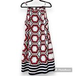 Crown & Ivy  women’s large halter dress geometric striped pattern ties in back Photo 7