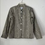 Vintage Elegant Patterned Tapestry Jacket mother of pearl buttons Size 8 Photo 1