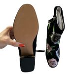 Rebecca Minkoff  Bryce Floral Embroidery Black Ankle Booties Women’s Size 6 NWT Photo 4