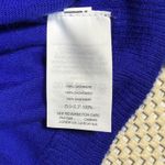 J.Crew Italian Spun Cashmere Hoodie Sweater Womens Size S Blue Red Trim Photo 4