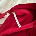 Free People Women’s Medium Red Two Faces Longsleeve Mini Dress Photo 3