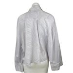 Urban Outfitters Women's Multicolor Striped Long Belle Sleeve Button Up Shirt M Photo 2