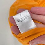 Halston Heritage  Marigold Orange Bodycon Strappy Cocktail Dress Womens S Mini Photo 9