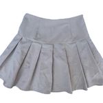 SheIn Preppy Pleated Tan Skirt Photo 0