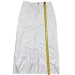 Madewell NWT Women's White Rilee Denim Midi Skirt Size 27 Raw Hem Casual Preppy Photo 5