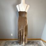 Mia Joy Joyfolie Womens Taupe Velvet Maxi Dress Size M V Photo 4