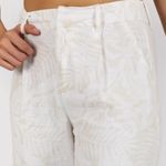 SoundStyle Linen Blend Wide Leg Pants Trousers Sand Palm Print Women’s 16 Photo 4