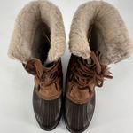 Sorel Women’s Alpine Waterproof Sherpa Lined leather Boots size 7 Duck Caribou Photo 9