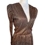 Sabina Musayev carry dress in bronze Medium Womens Midi Long Brown Photo 6