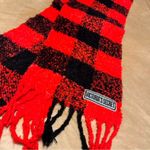 Victoria's Secret  Red and Black Plaid Scarf Photo 2