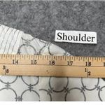 Gretchen Scott Designs Dress Women XS White Silver Embroidered Sheath All Cotton Photo 5