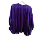 Natori Women's  Purple Velvet Embroidered Floral Cardigan XS Photo 9