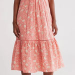 Maisie Chic Pink Floral Midi Skirt Size M Photo 0