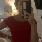 Brandy Melville Red Off-The-Shoulder  Top Photo 0