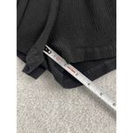 Oak + Fort  Women's Romper Solid Black Shorts Size OS Crinkle Elastic Off Shoulde Photo 5