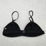 Black Pink Mesh Boho Triangle Padded Swim Sports Bra Beach Bikini Top M Medium Photo 1