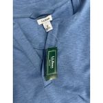 LL Bean Rocky Coast Slub Knit Split Neck Dress, NWT, Blue, Size MEDIUM Blue Photo 5