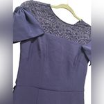 JS Collections  Blue Annalise Bow Mermaid Gown Photo 2