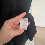 Frank & Eileen  Black Funnel Neck Triple Fleece Short Dress Photo 2