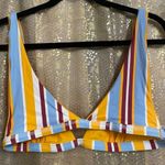 Venus  yellow stripe reversible bikini top, M Photo 1