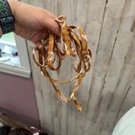 Revolve New! Milkwhite Cropped Open Back Top Burnt Orange Floral Womens Small Photo 6