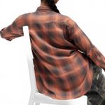 BDG Rick Boyfriend Flannel Shirt Urban Outfitters RED STRIPE NWT Size Small Photo 5