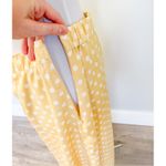 LC Lauren Conrad Yellow Satin Polka Dot Midi Skirt Photo 10