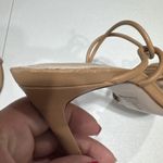 Schutz  Women's Sz 9B Beige Nude Strappy Stiletto Heels Gabielle Sandals Glam Photo 10