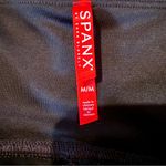 Spanx NWT Faux Leather Bike Shorts Women’s Size Medium Black Zebra Print Photo 4