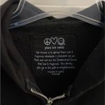 Peace Love World  black zippered hoodie Photo 2
