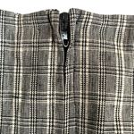 Vintage 80s Leslie Lucks Plaid Puff Sleeve Dress Navy Blue White Midi Retro Photo 11