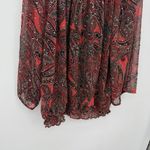 Cathy Daniels  Vintage Paisley Top Rhinestone Sparkle Red Multi Size 3X Plus Photo 2