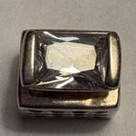 Chamilia Sterling Silver and Pink rhinestone perfume bottle bracelet charm Photo 2