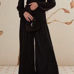 Farm Rio Black Long Sleeve Knot Jumpsuit Photo 0