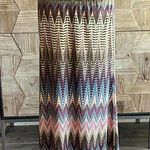 Karen Kane Women's Maxi Skirt Size S Multi Color Chevron Boho Photo 0