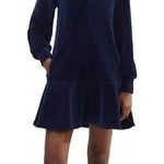 ME + EM Navy Blue Collared Zip Up Midi Dress Size 16 Photo 1