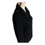 Calvin Klein Vintage 80s  Double Breasted Union Label Black Peacoat Size 8 Photo 5