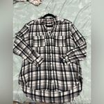 Pilcro  Hadley Black and White Plaid Blouse Sz XS Photo 5