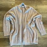 Debut  Chunky Knit mauve cardigan Photo 1