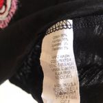 Sequin Distressed Crop Top Black Photo 3