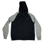 Indian Motorcycles womens medium contrast sleeve zip up sweatshirt black gray Photo 1