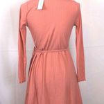 Topshop Dress Wrap Long Sleeve Coral Photo 3
