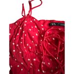 ZARA  Red White Star Print Bodysuit Size Medium Photo 1