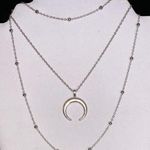 Silver Horn Triple Layer Choker Photo 0