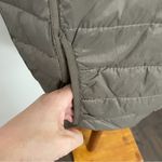 Hawke & Co. Hawk & Co Vest Puffer Reversible Duck Down Pockets Lightweight Olive Green Tan Photo 12