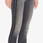 Mother High Waisted Looker Skinny Jeans In Miss Moody Two Shoes Racer Size 27 Gray Photo 0
